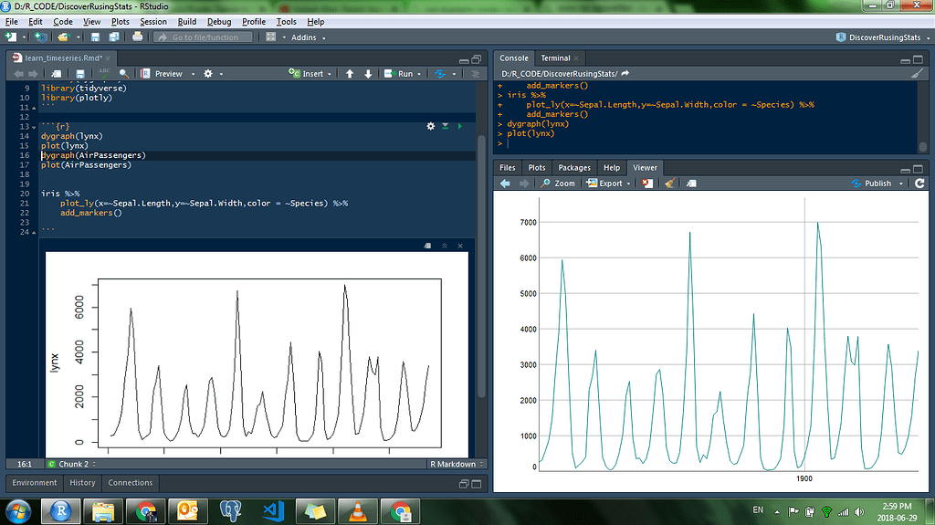 Unable to create interactive charts in R-notebook - RStudio IDE - Posit ...