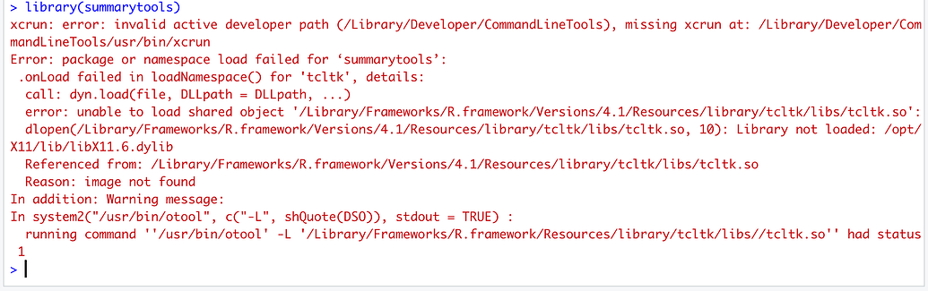Error loading summarytools - General - Posit Community