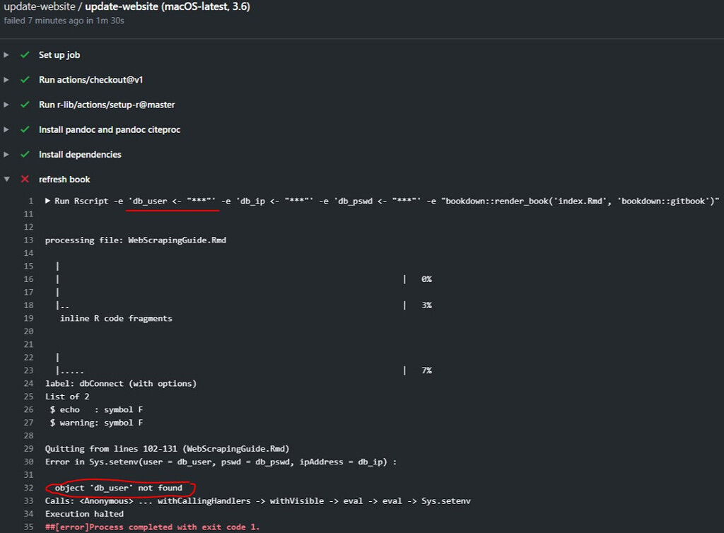 GitHub Actions Object From Secrets Not Found - General - Posit Community
