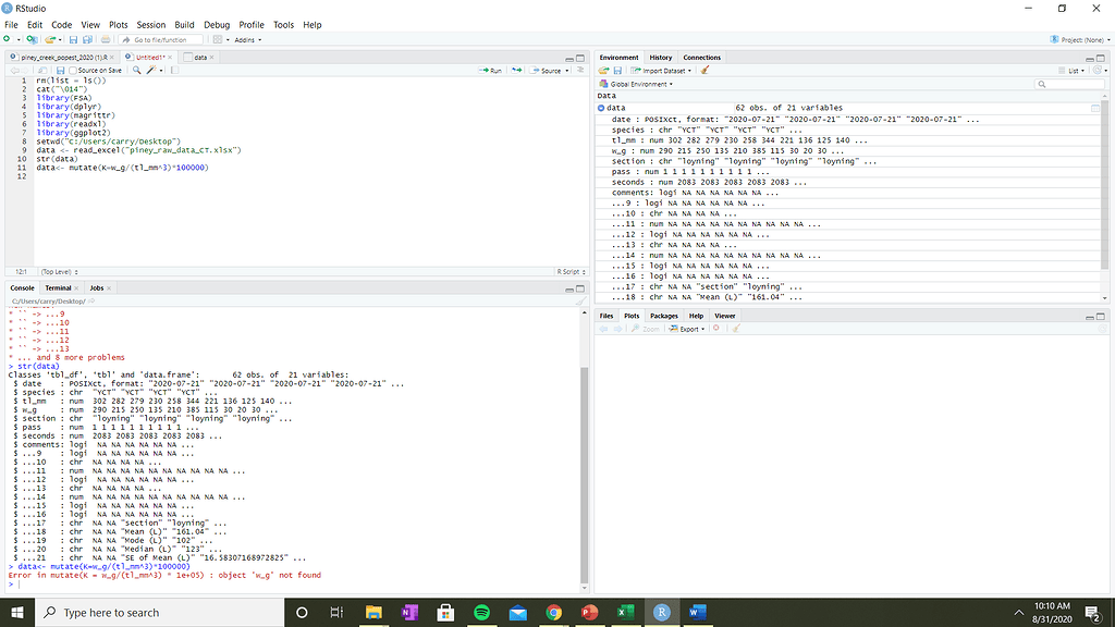 Object not found for column - General - Posit Community