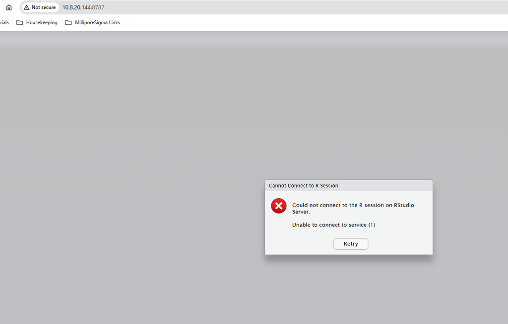 can't connect to the R session on Rstudio Server - General - Posit ...