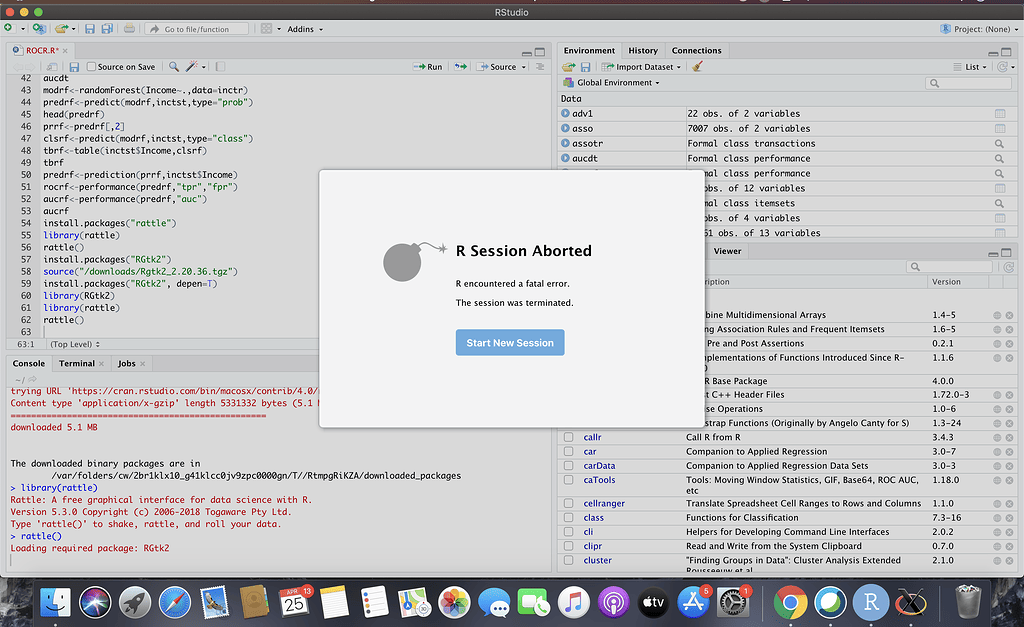 Rstudio gets Fatal Error for Rattle - General - Posit Community