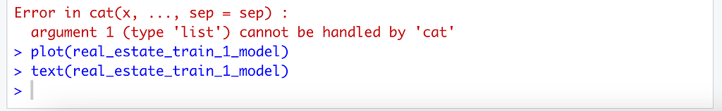 Error in cat(x, ..., sep = sep) : argument 1 (type 'list') cannot be ...