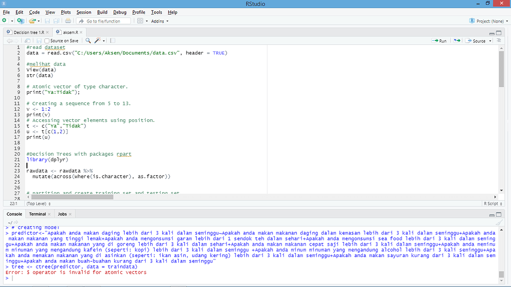 how to use vector in R studio and solution used vector - General ...