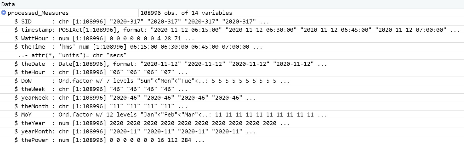 POSIX timestamp not recognized after 109000 data points - General ...
