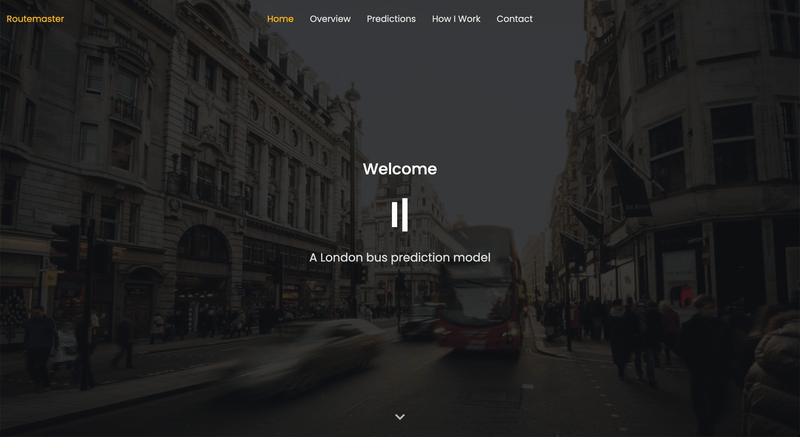 Routemaster landing page